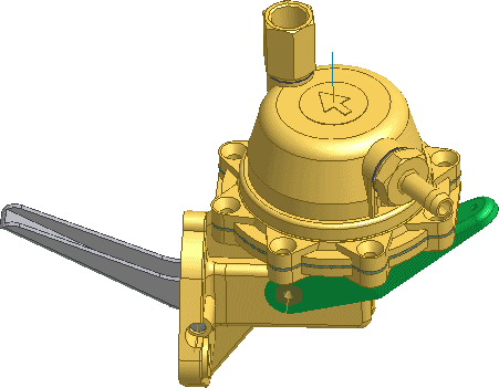 Рис. 3. Модель бензонасоса, спроектированного в кратчайшие сроки с помощью Autodesk Inventor и измененного по требованию заказчика