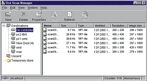 Рис. 11. Oce Scan Manager