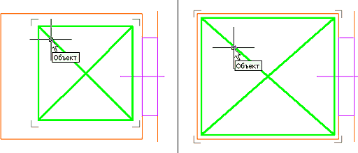 Рис. 16 (иллюстрация справа). Объект до масштабирования; Рис. 17 (иллюстрация справа). Объект после непропорционального «вписывания» в заданное пространство