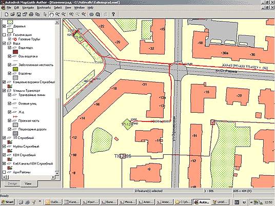 Разработка и просмотр карты с помощью инструментария Autodesk MapGuide Author