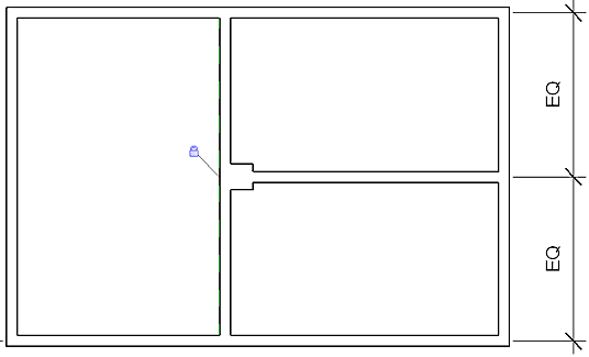 Рис. 17. Зафиксируйте связь между колонной и стеной с помощью инструмента Выравнивание (Align)