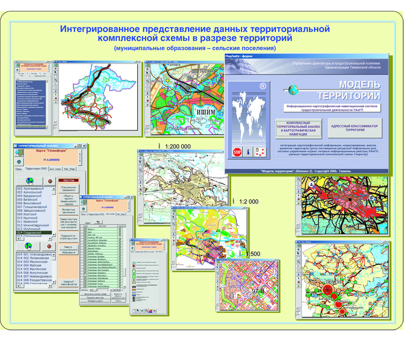 Интегрированное представление данных территориальной комплексной схемы в разрезе территорий