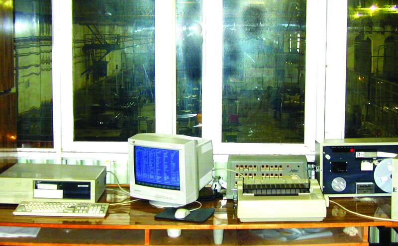 Рис. 21. Управляющий вычислительный комплекс на базе компьютеров IBM PC в составе локальной станочной сети ГПК после модернизации (2001 г.)