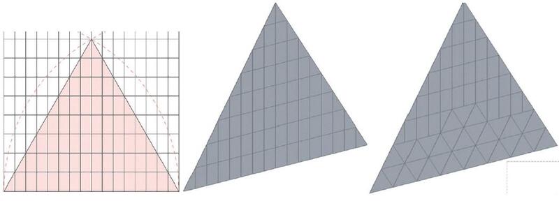 Рис. 7. Покрытие пирамиды сделаем с помощью навесных стен