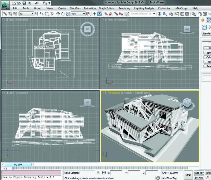 Рис. 5. Вид модели в программе Autodesk 3ds Max