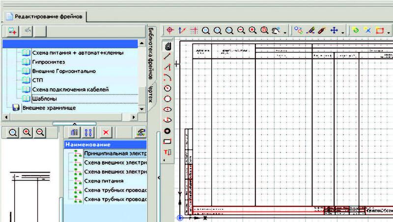 Рис. 3. Графический редактор AutomatiCS, графический шаблон
