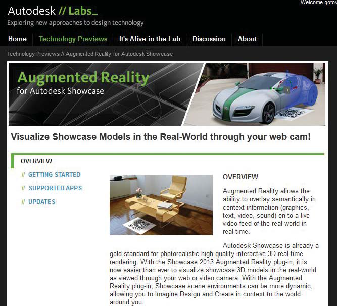 Рис. 3. Autodesk Labs