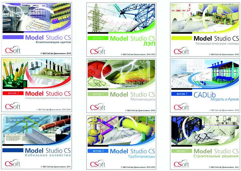Рис. 1. Линейка программных продуктов Model Studio CS, созданных за период с 2008 по 2013 год