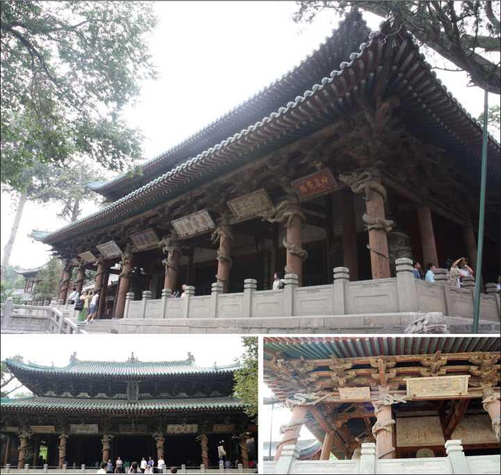 Храм Шенмудянь (1102-1106) в монастыре Цзиньцы в провинции Шаньси - один из дошедших до нас деревянных памятников архитектуры, построенных с использованием системы доугун