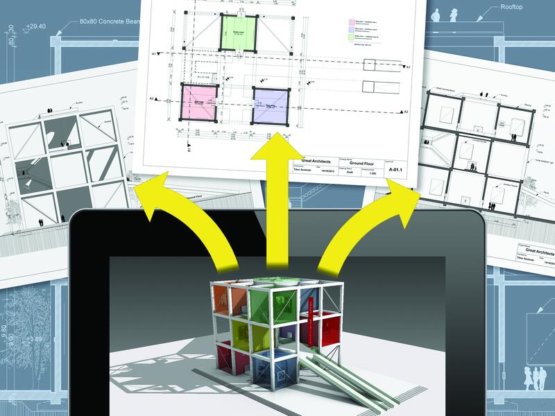 В приложении BIMx реализована технология навигации по 2D-документации и 3D-модели проекта