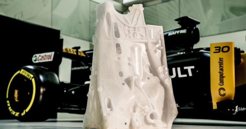 Напечатанные на 3D-принтере выжигаемые литейные модели позволяют Renault Formula One быстро изготавливать крупные металлические детали большой сложности