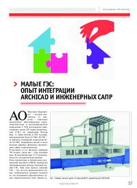 Журнал Малые ГЭС: опыт интеграции Archicad и инженерных САПР