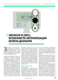 Журнал Archicad и Excel: особенности автоматизации обмена данными